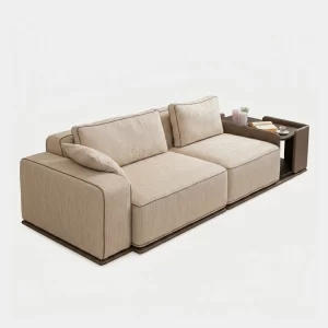 Halden Sofa with Wood End Table