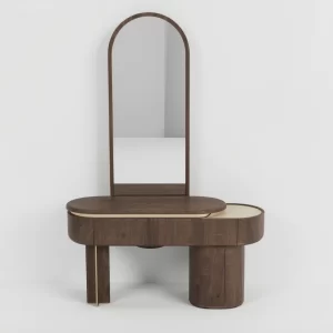 Noble Dresser with Mirror and Ottoman