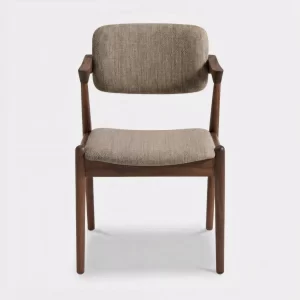 Keaton Solid Walnut Dining Armchair