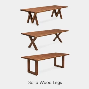 Live Edge Solid Walnut Dining Table – No. LV W126