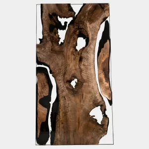 Walnut Clear Epoxy Dining Table – No. LV E224