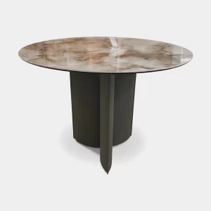 Porto Round Ceramic Top Dining Table